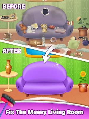 House cleaning & School cleanup game for girls Screenshot 3