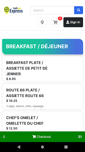 Restaurant Route 66 Screenshot 1