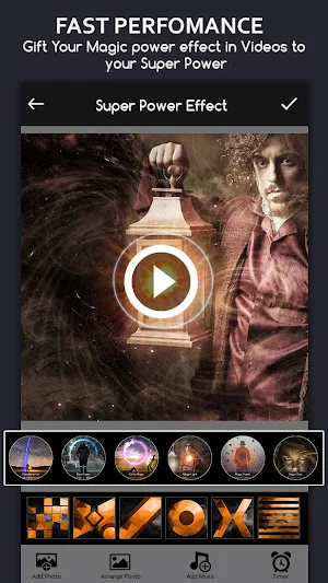Super Power Effect Video Maker : Photo Animation Screenshot 1