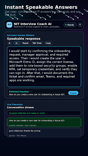NIT Interview Coach Screenshot 3