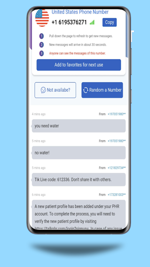Temp Number- SMS Verification Screenshot 3