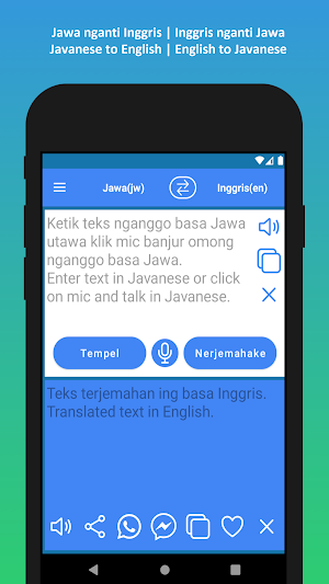 Jawa Inggris Penerjemah Screenshot 0