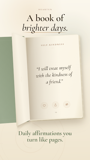 Hearten: Daily Affirmations Screenshot 0