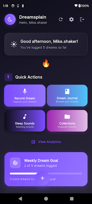 Dreamsplain - AI Dream Journal Screenshot 1