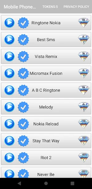 Mobile Phone Ringtones Screenshot 2