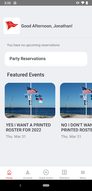 Sayville Yacht Club Screenshot 1