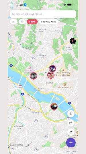 Fanspot: K-pop Fan Map Screenshot 3