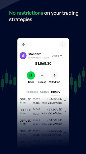 Amega trade & manage accounts Screenshot 2