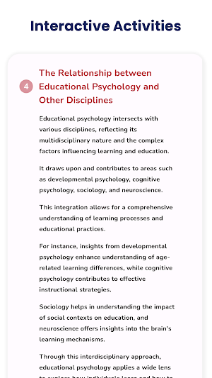 Educational Psychology Screenshot 1