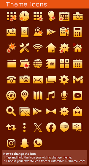 Japanese Autumn Theme +HOME Screenshot 3