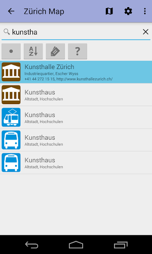 Zurich Offline City Map Screenshot 3