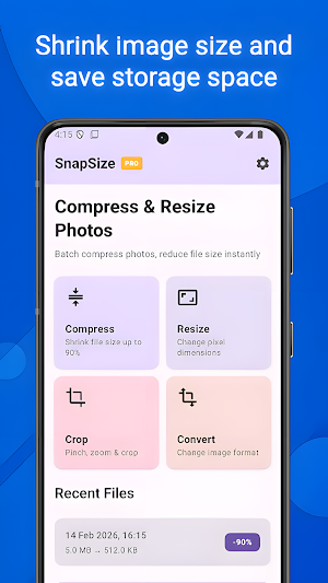 SnapSize: Batch Photo Compress Screenshot 0