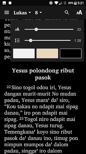 Injil Lukas Dagu Bulusu Screenshot 2