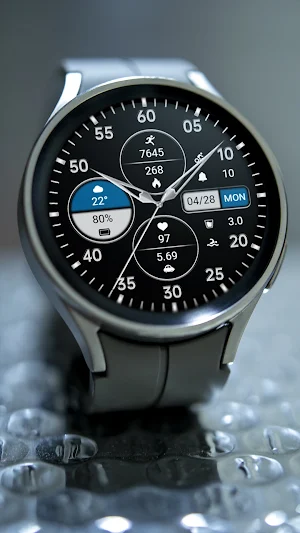 Business Grey Blue ZKin Watch Screenshot 3