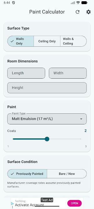 Paint Calculator Screenshot 3