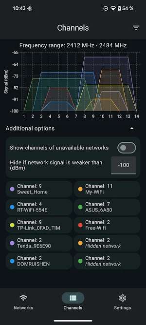 Wi-Fi scanner network analyzer Screenshot 2