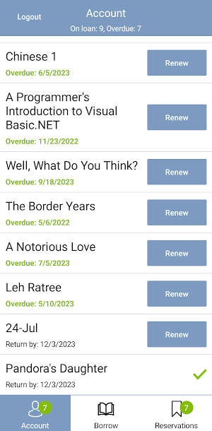 Roseville Public Library Screenshot 1