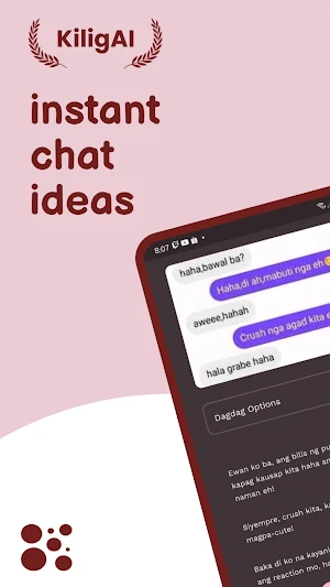 KiligAI - Chat Suggestions Screenshot 0