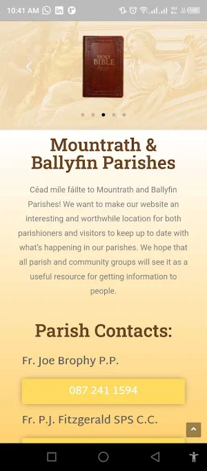 Mountrath & Ballyfins Parishes Screenshot 2