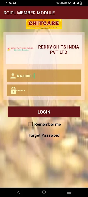 Reddy Chits Member Module Screenshot 0