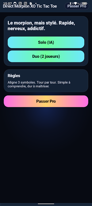 Direct Morpion XO TicTacToe Screenshot 0
