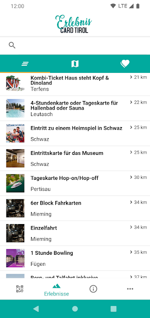 ErlebnisCard Tirol Screenshot 1
