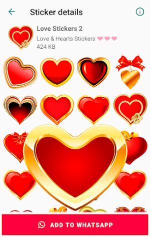 Love Stickers for chat for WhatsApp Screenshot 1