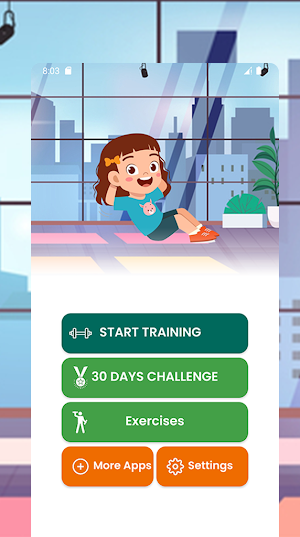 Fitness for kids Home Workout Screenshot 0