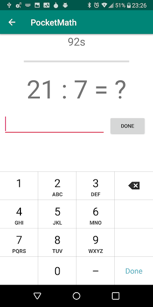 Pocket Math – Mental arithmetic trainer Screenshot 2