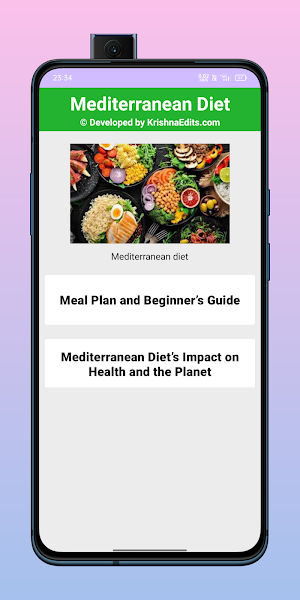 Mediterranean Diet Plan Screenshot 0
