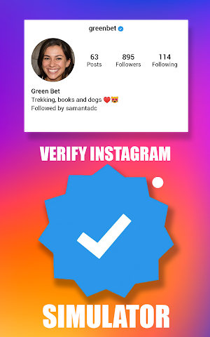 Verify Badge for your InstaProfile (Simulator) Screenshot 0