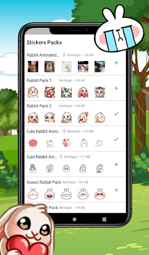 WAStickerApps Rabbit Stickers Screenshot 0