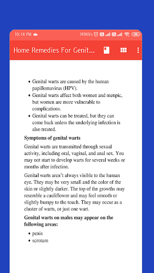 Home Remedies For Genital Warts Screenshot 2