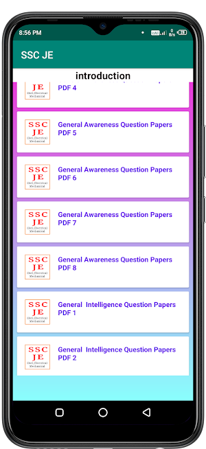 SSC JE Civil Mechanical Papers Screenshot 0