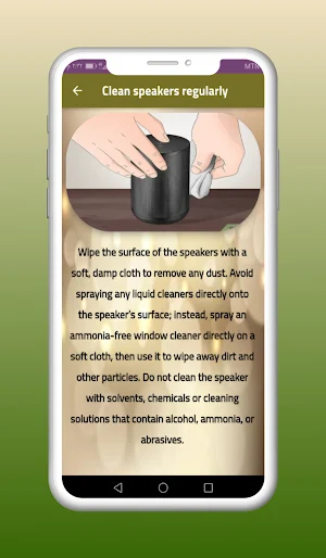 Bluetooth Speaker Care Guide Screenshot 0