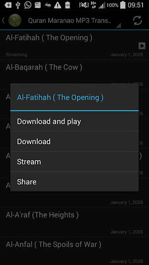 Quran Maranao MP3 Translation Screenshot 3