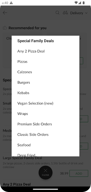 Pizza and grill bar Screenshot 2