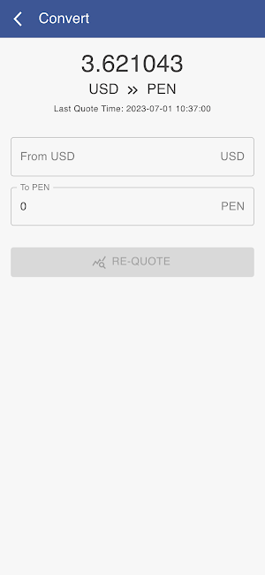 USD to PEN Screenshot 1