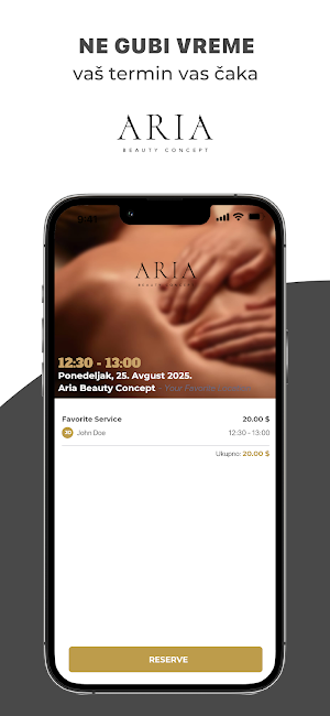 Aria Beauty Concept Screenshot 1