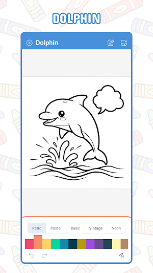 Sea Animals Coloring Game Screenshot 1