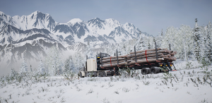 alaskan Snow road truckers Sim Screenshot 0