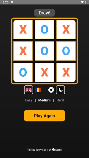 X & 0 – Tic Tac Toe Offline Screenshot 1