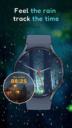 Live Rainfall Watch Face Screenshot 2