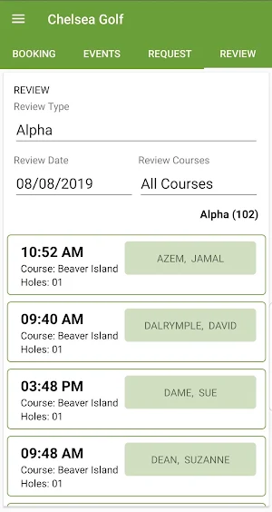 Chelsea Reservations Screenshot 2
