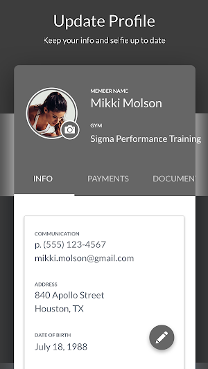 Sigma Performance Training Screenshot 2
