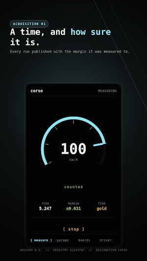 Corso: 0-100 GPS Timer Screenshot 0