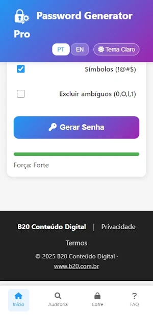 Gerador de Senhas Pro Screenshot 2