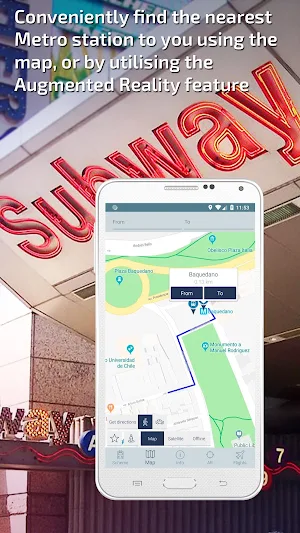 Santiago Metro Guide and Subway Route Planner Screenshot 3