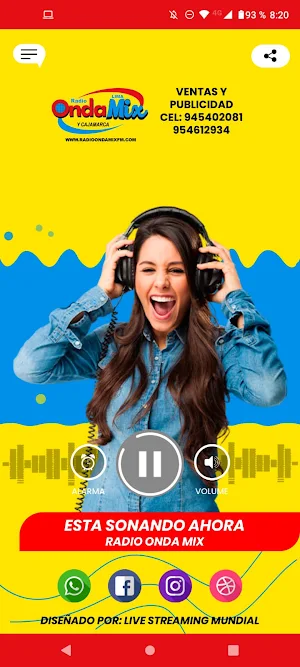 Radio Onda Mix Lima Screenshot 0