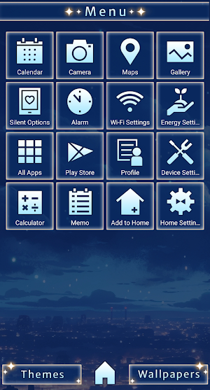 Fantasy Night Sky Theme +HOME Screenshot 1